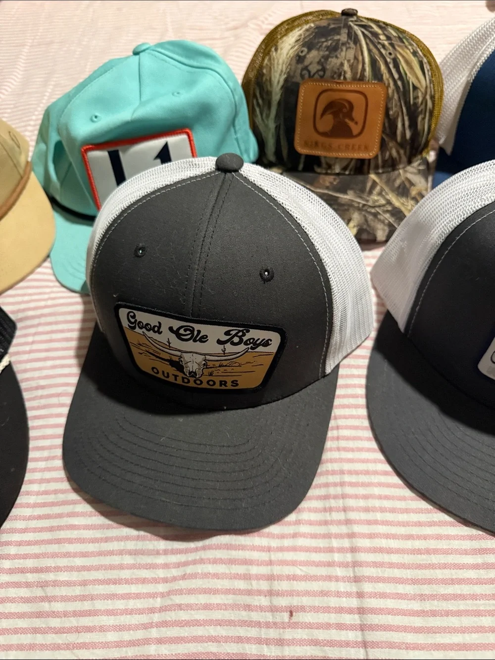 Men's Gray and Black Trucker Cap - Unbranded